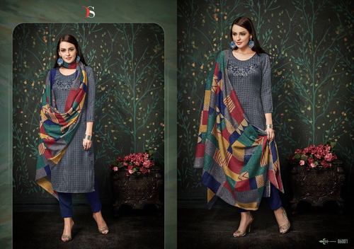 Cotton Satin Pakistani Salwar Suits