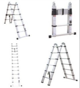 Aluminum Telescopic Ladder - 3.8m, Lightweight & Portable, 7-13 Steps, SGS/CE/EN131 Certified