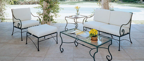 Wrought Iron Dining Table Set