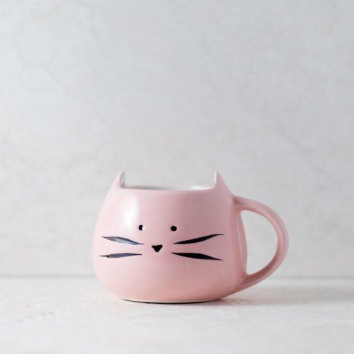 Cat Pink Coffee Mug