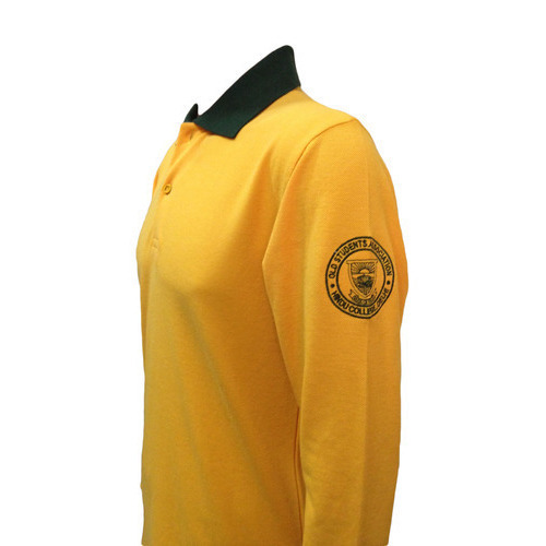 Mens Long Sleeve Collar T-Shirt