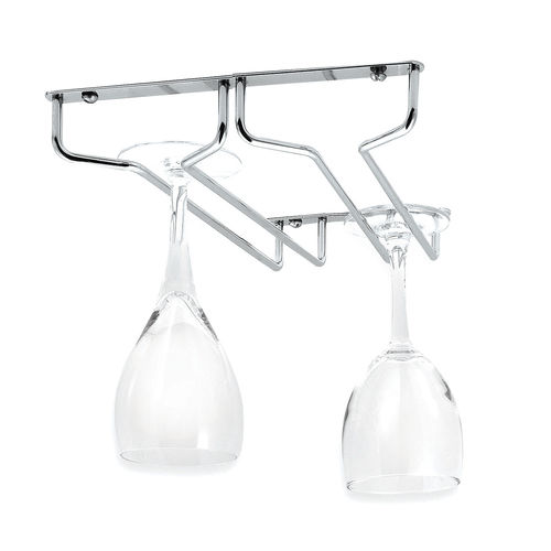 Mochen Stainless Steel Double Line Wine Glass Rack Holder