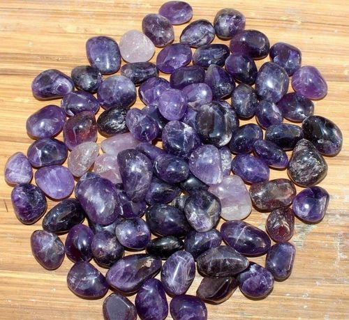 Refer Color Chart Amethyst Tumbled Stone