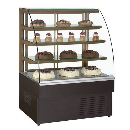 Cake Display Counter - Durable Glass & Wood Design | Elegant Showcase for Pastries and Desserts