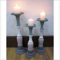 Designer Wooden Candle Stand 