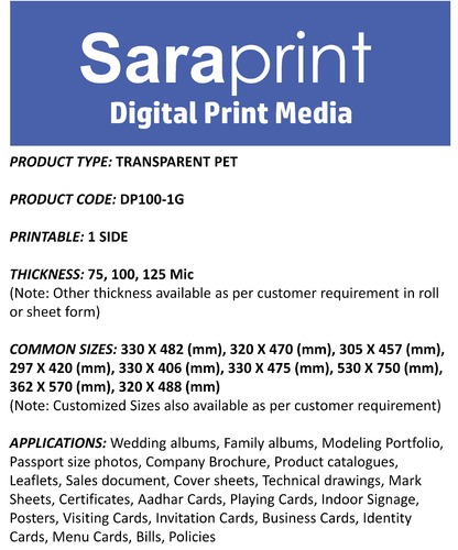 Saraprint Digital Print Media Agencies By POLYPLEX CORPORATION