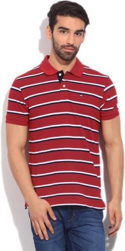 Polo T- Shirt With Stripes