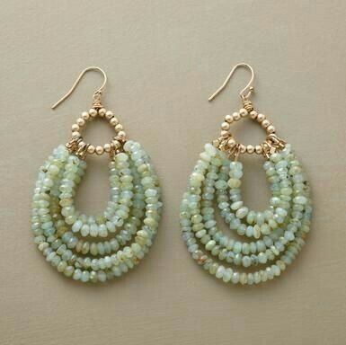 Trendy Fine Stone Beads Earring