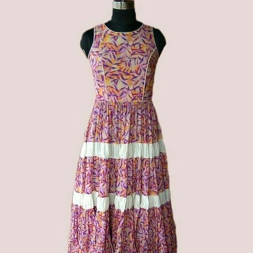 Ladies Cotton Maxi Gown