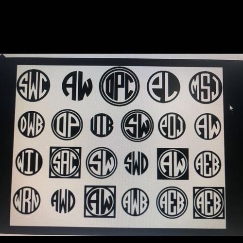 Monograms Badges