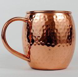 Solid Copper Hammered Moscow Mule Mug