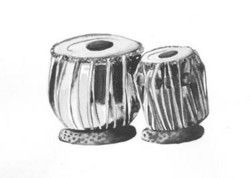 Water Color Tabla Painting