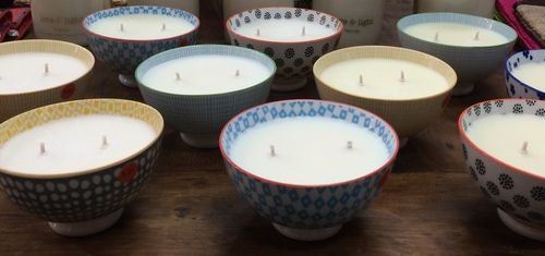 Bowl Candle - Premium Quality Natural Wax, Long Lasting and Elegant Design