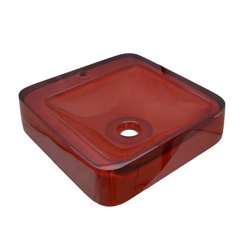 Red Ceramic Wash Basin