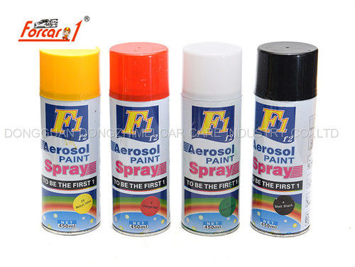 F1 Aerosol Spray Paint - High Elastic Polymer Blend, Quick-Drying Film, Moisture-Proof and Anti-Corrosion Properties, Versatile Surface Application