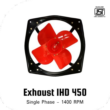 Exhaust IHD 450MM Single Phase