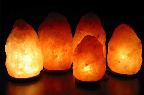 Rock Salt mountain Lamp