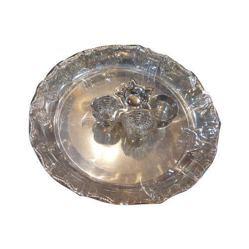 Pooja Thali - Silver Plated