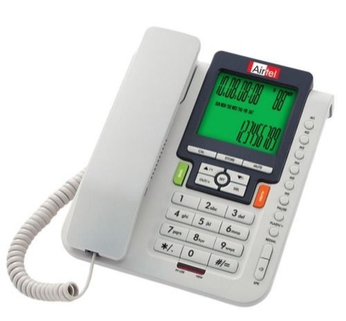 Landline Phone - 16 Digit LCD Display, 99 Incoming/18 Outgoing Memories, Two Way Speakerphone, DND Function, Multiple Ringing Tones and Alarm Clocks