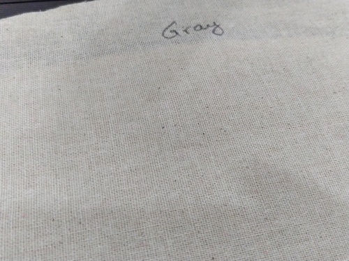 Canvas Grey Fabric - 50 Inch Wide, Premium Quality Material for Furnishing, Footwear, and Bedding Applications