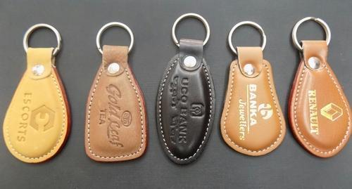 Leather Key Chain - Premium Quality Leather, Aesthetic Stamped Designs, Scratch-Proof Surface, Long Lasting Durability