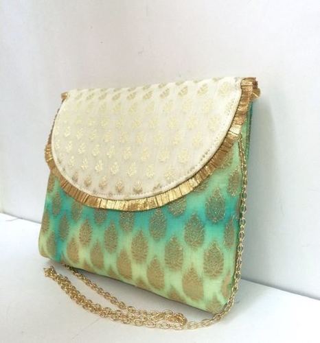 Tie-Dye Brocade Clutch