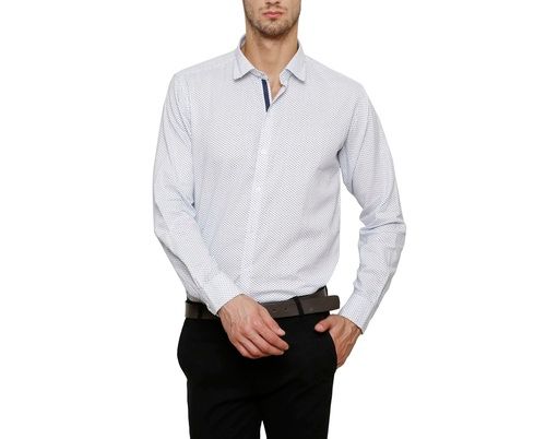 Trump Men's White Printed Shirt