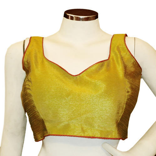 Designer Pipinged Sleeveless Blouse