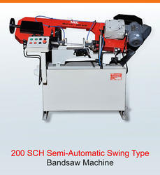 Semi Automatic Grade Swing Type Band Saw Machine