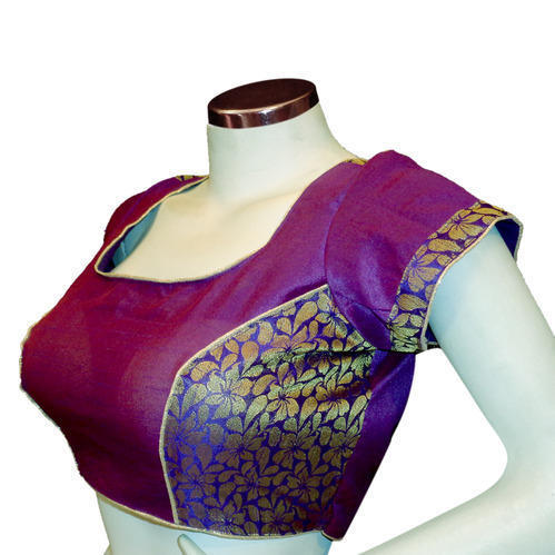 Side Brocade Design Blouse