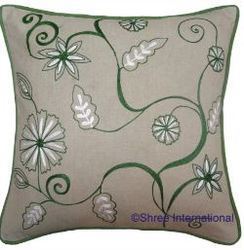 Embroidered Cushion Silk
