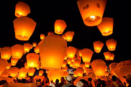 Colorful Sky Lanterns