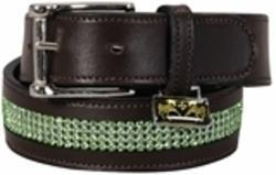 Equine Couture Damask Leather Belt