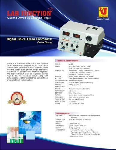 Digital Clinical Flame Photometer