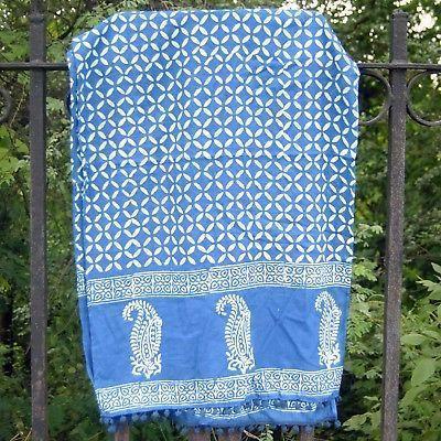 Indigo Printed Simple Stole