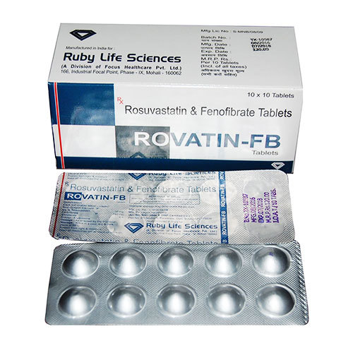 Rosuvastatin 10mg + Finofibrate 160mg