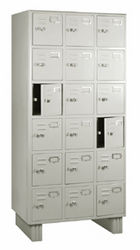 Industrial Locker Cabinet With 18 Lockers