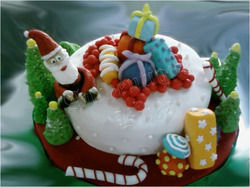 Christmas Special Fondant Cake