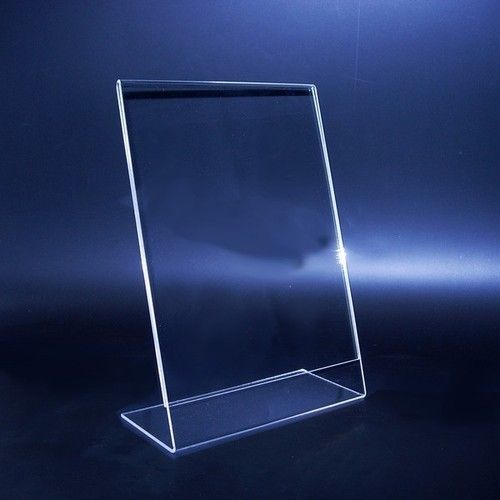 Acrylic Sign Holder - Premium Quality Acrylic, Custom Sizes Available, Eye-Catchy Designs - Ideal for Advertising and Display