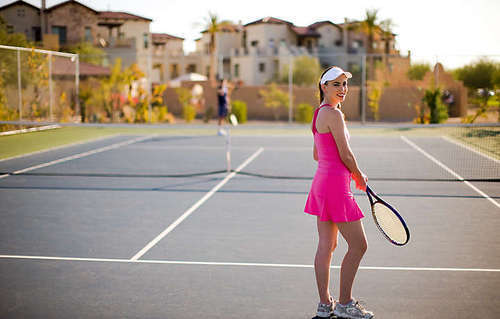 Synthetic Tennis Court