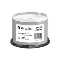 DVDR Wide Thermal Printable No ID Brand