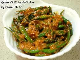 Green Chilli Pickles