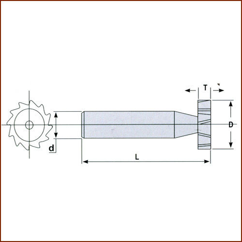 Blue Solid Carbide Key Seat Cutter