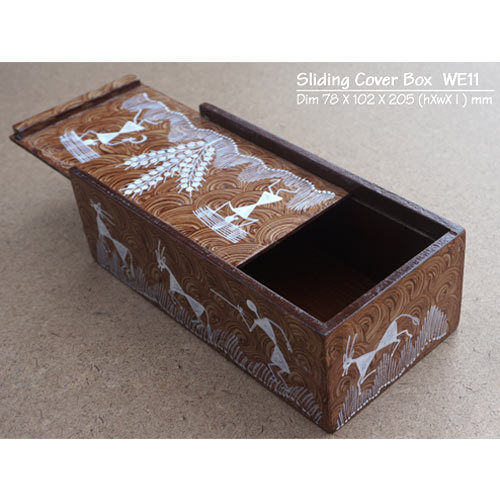 Wooden Boxes With Sliding Cover