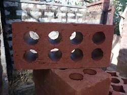 8 Hole Perforated Exposed Wire Cut Brick