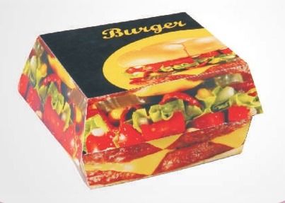 फाइन प्रिंटेड बर्गर बॉक्स