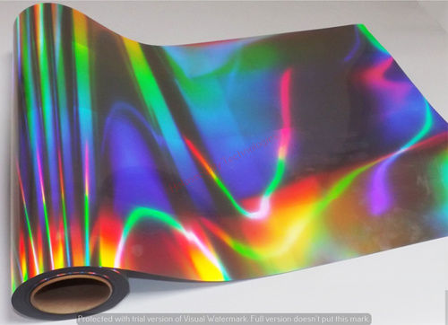 Silver Metallized Hologram Holographic Polyester Films Film Thickness: 0.013 Millimeter (Mm)