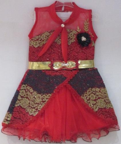 Designer Red Frock Gender: Girls