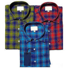 Mens Check Shirt - Cotton Fabric, Regular Fit, Classic Checkered Pattern | Flawless Quality Assurance, Ideal for Casual Wear