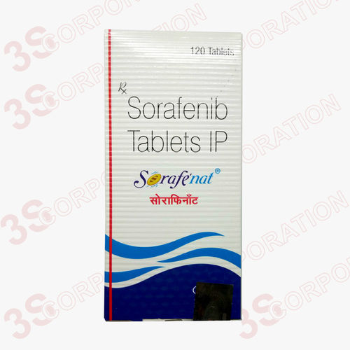 Sorafenat Tablets - 200mg Sorafenib | Anti-Cancer Treatment for Kidney, Liver, and Thyroid Cancers, Reducing Tumor Growth and Replication, Store in a Cool Place, As Prescribed by Physician